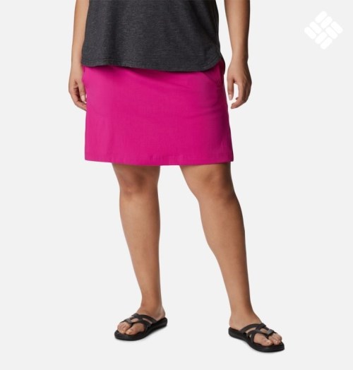 Women's Columbia On The Go Skorts Fuchsia | Plus Size CA-B305A